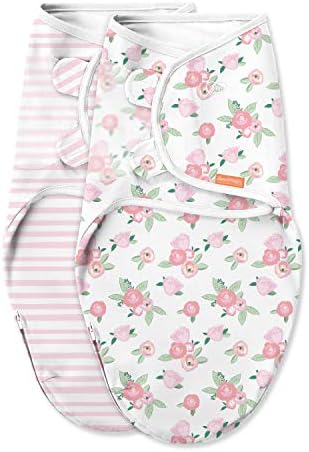 Luxe Easy Change Swaddle — Watercolor Floral, 2-Pack